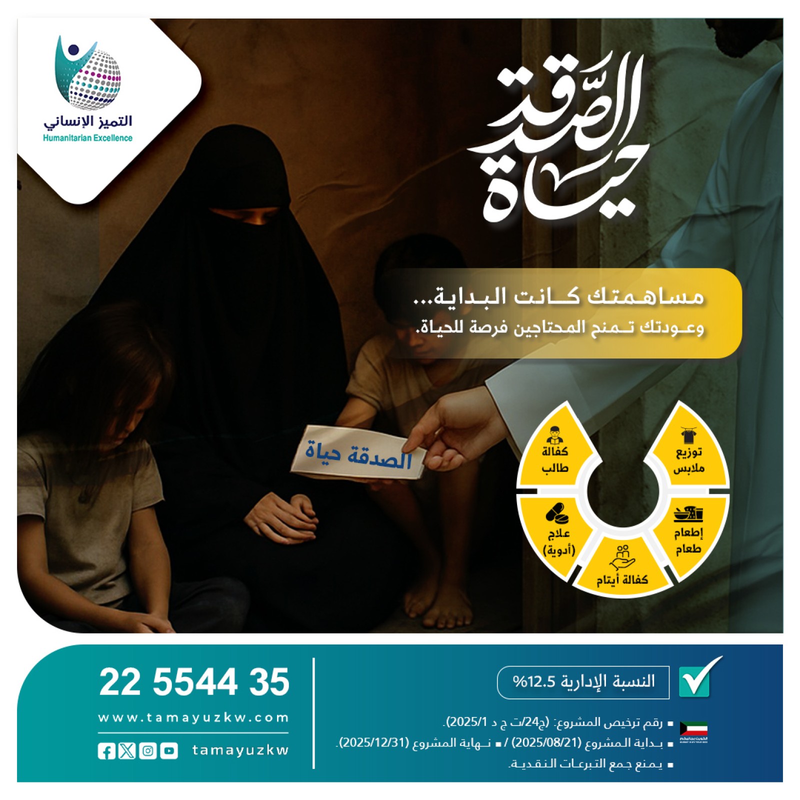 الصدقة حياة